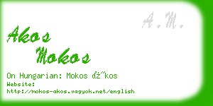 akos mokos business card